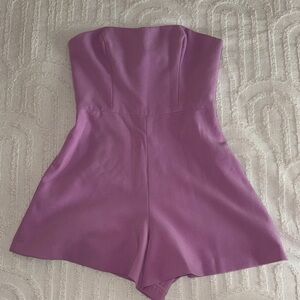 French Connection Lavender Strapless Romper